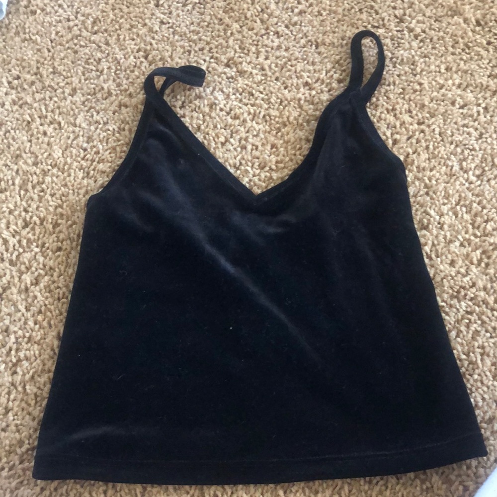 Brandy Melville black velvet tank